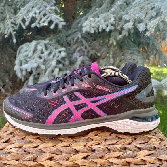 Asics GT-2000 Black, Blue & Pink Glo Running Athletic Running Shoes. Womens 11 - Picture 3 of 11